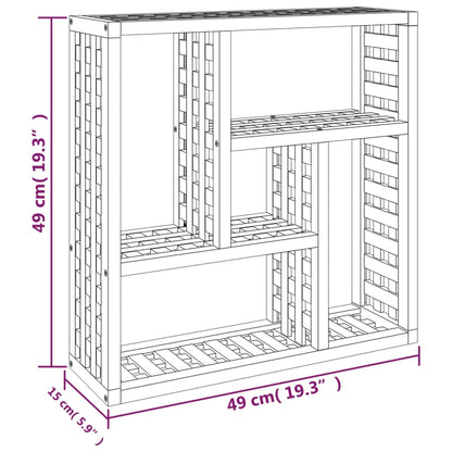 vidaXL Wall Shelf 49x15x49 cm Solid Wood Walnut