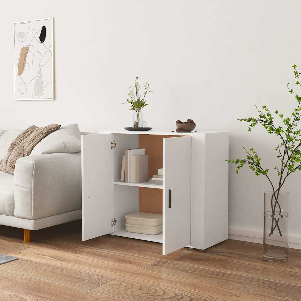 vidaXL Sideboard White 80x33x70 cm Engineered Wood