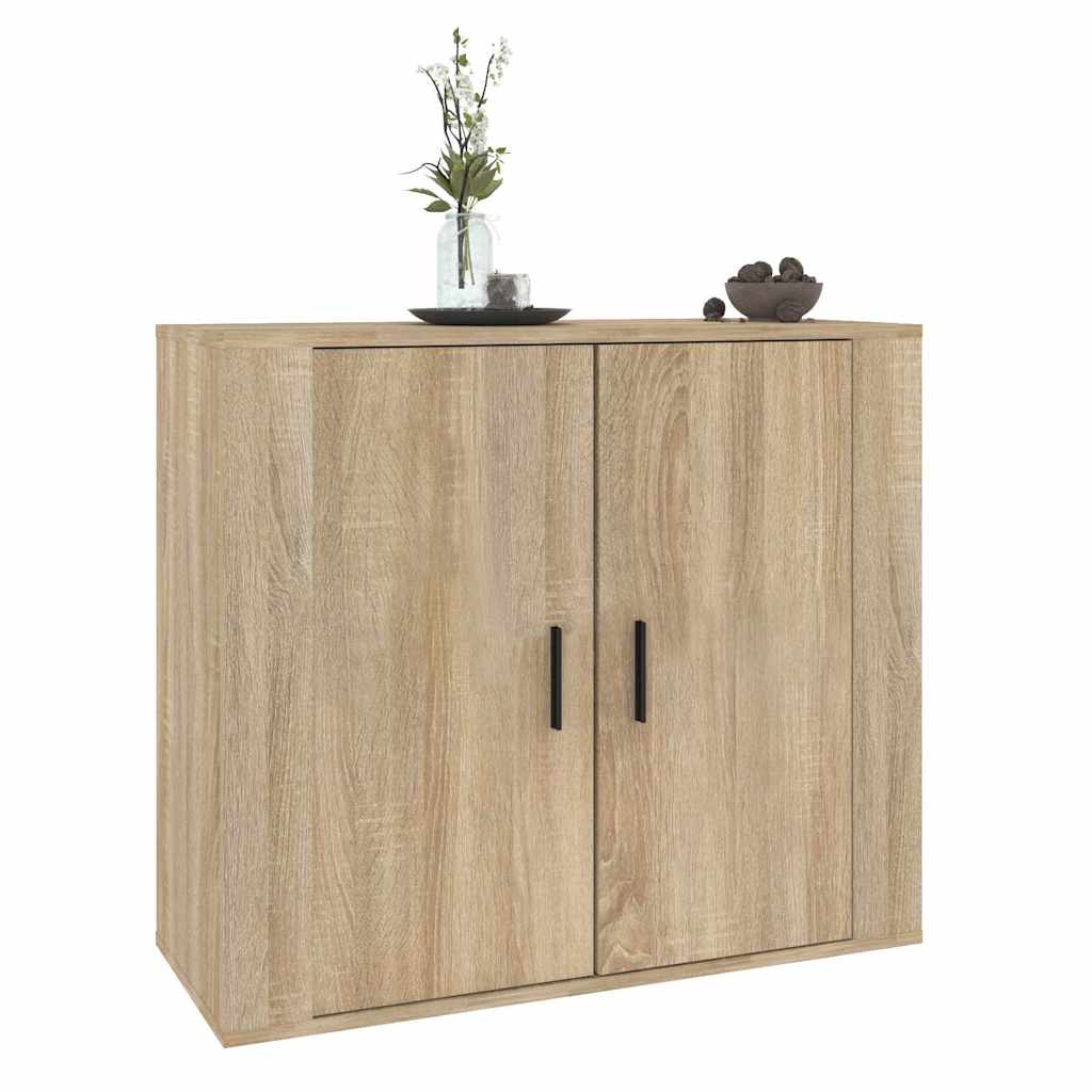 vidaXL Sideboard Sonoma Oak 80x33x70 cm Engineered Wood