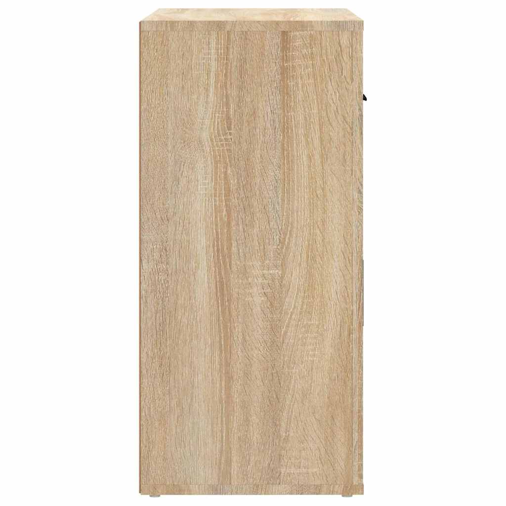 vidaXL Sideboard Sonoma Oak 80x33x70 cm Engineered Wood