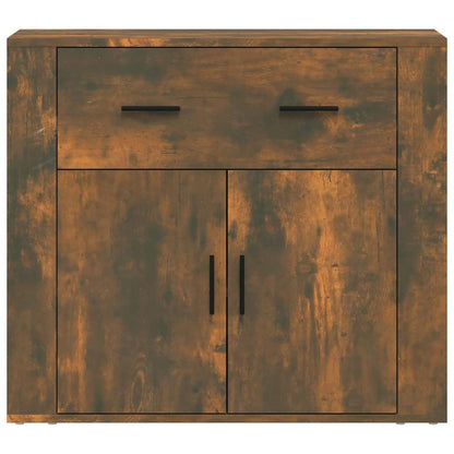 vidaXL Sideboard Smoked Oak 80x33x70 cm Engineered Wood