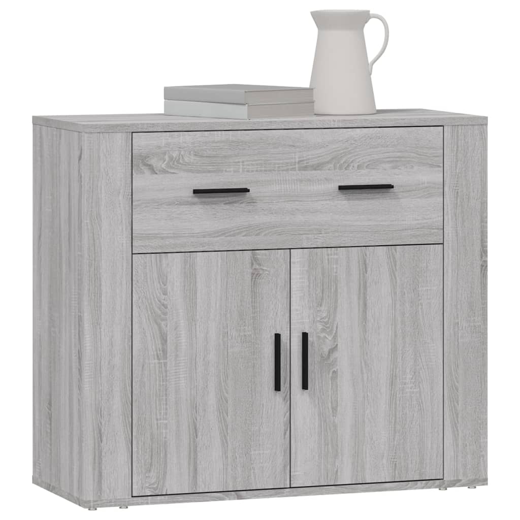 vidaXL Sideboard Grey Sonoma 80x33x70 cm Engineered Wood