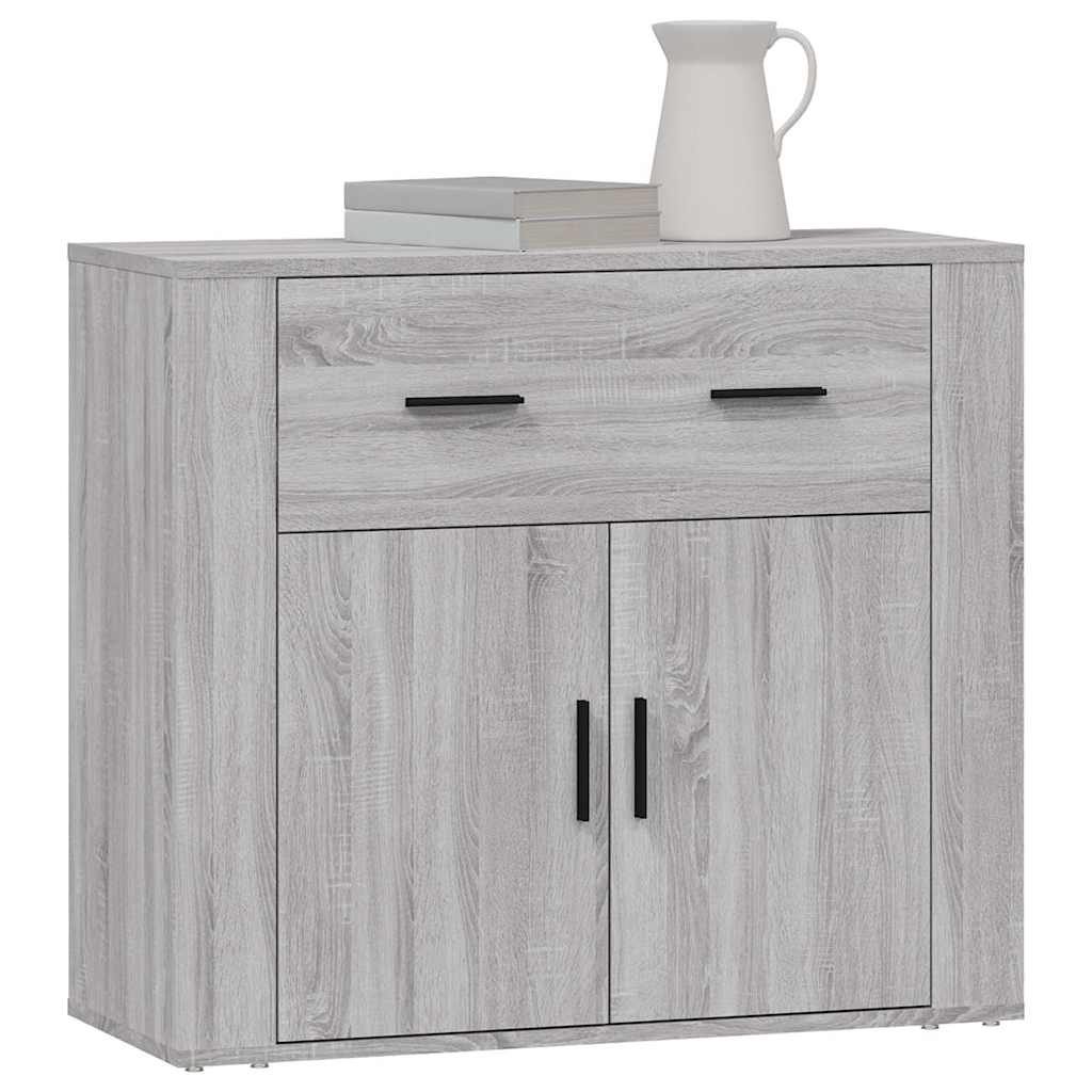 vidaXL Sideboard Grey Sonoma 80x33x70 cm Engineered Wood
