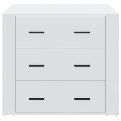 vidaXL Sideboard White 80x33x70 cm Engineered Wood