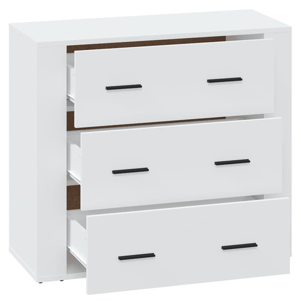 vidaXL Sideboard White 80x33x70 cm Engineered Wood