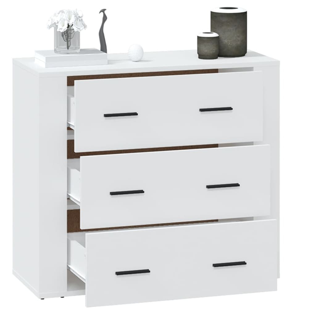 vidaXL Sideboard White 80x33x70 cm Engineered Wood