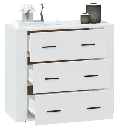vidaXL Sideboard White 80x33x70 cm Engineered Wood