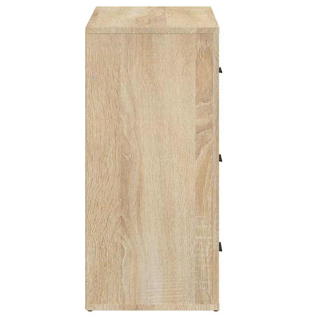 vidaXL Sideboard Sonoma Oak 80x33x70 cm Engineered Wood