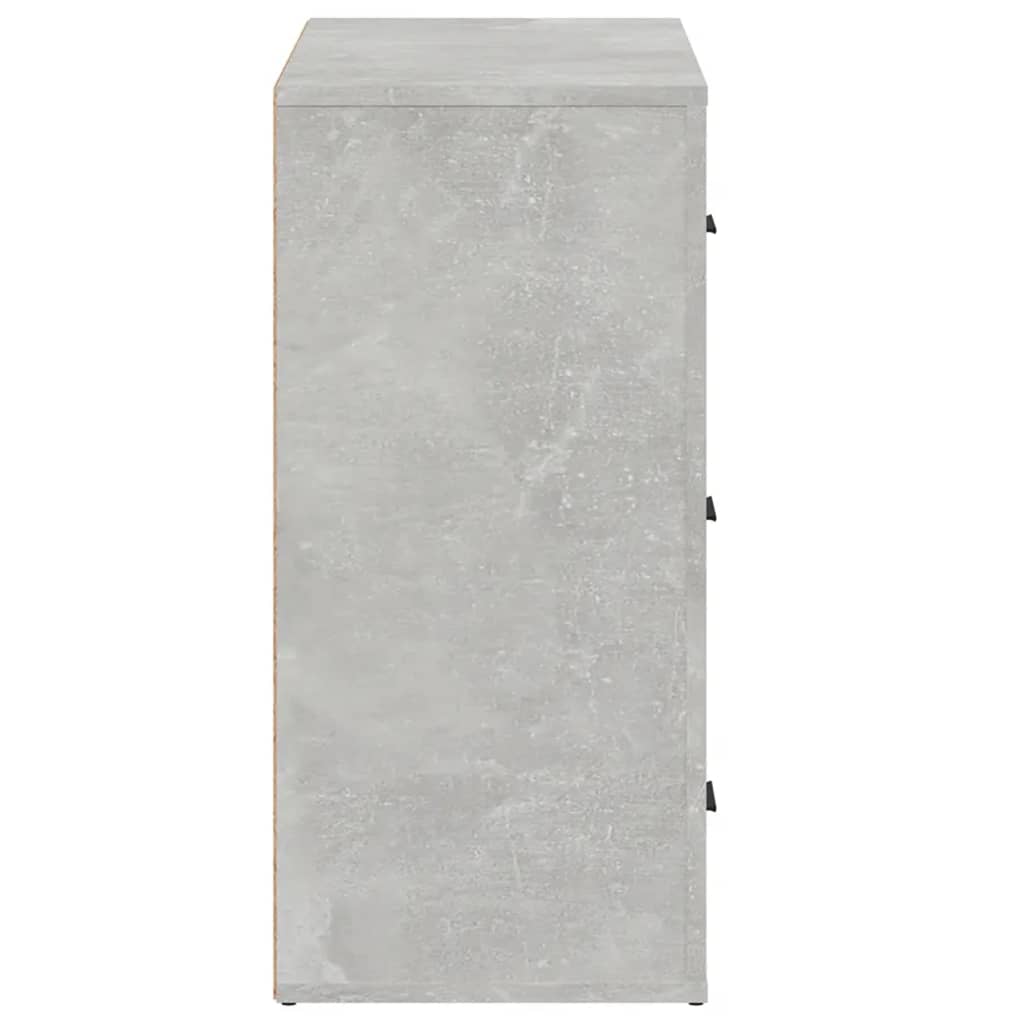 vidaXL Sideboard Concrete Grey 80x33x70 cm Engineered Wood