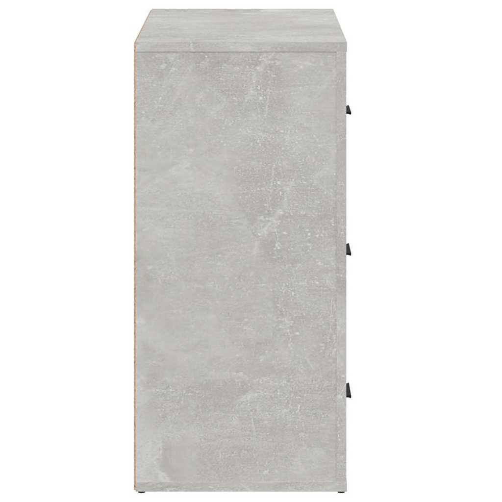 vidaXL Sideboard Concrete Grey 80x33x70 cm Engineered Wood