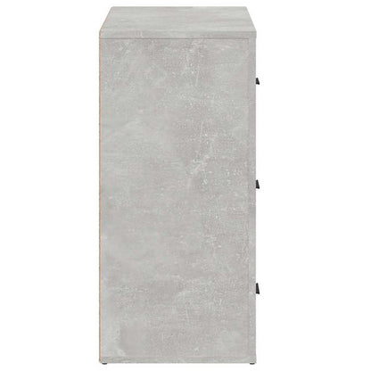 vidaXL Sideboard Concrete Grey 80x33x70 cm Engineered Wood
