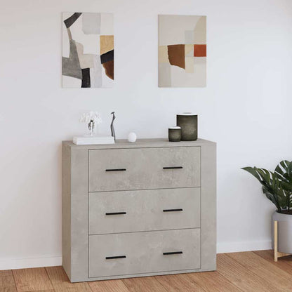 vidaXL Sideboard Concrete Grey 80x33x70 cm Engineered Wood
