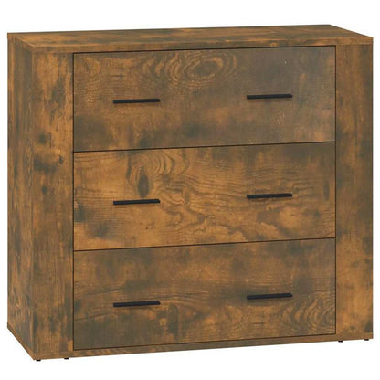 vidaXL Sideboard Smoked Oak 80x33x70 cm Engineered Wood