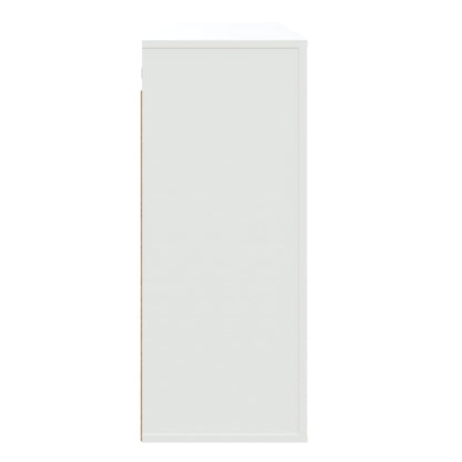 vidaXL Wall Cabinet White 80x33x80 cm Engineered Wood
