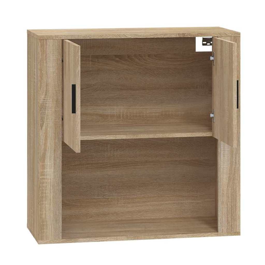 vidaXL Wall Cabinet Sonoma Oak 80x33x80 cm Engineered Wood