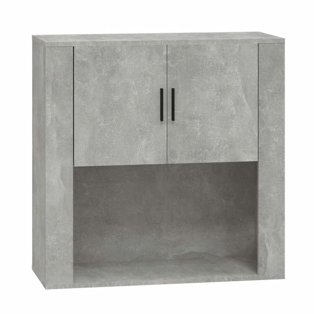 vidaXL Wall Cabinet Concrete Grey 80x33x80 cm Engineered Wood