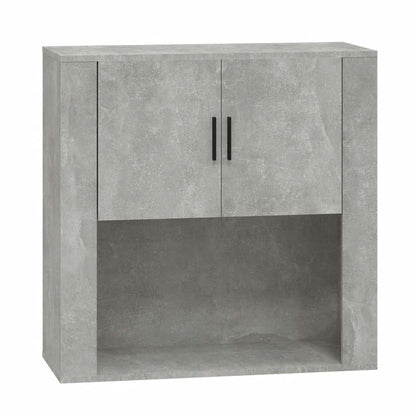 vidaXL Wall Cabinet Concrete Grey 80x33x80 cm Engineered Wood