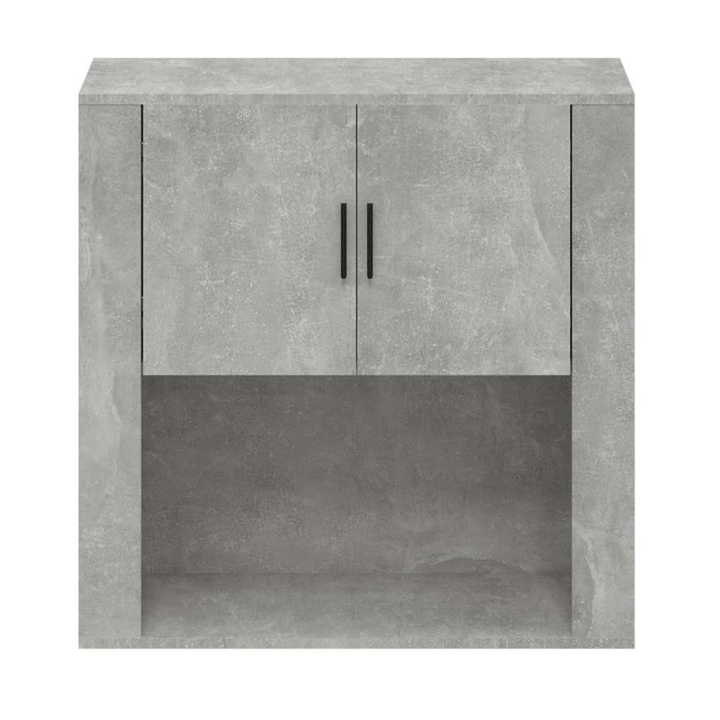 vidaXL Wall Cabinet Concrete Grey 80x33x80 cm Engineered Wood