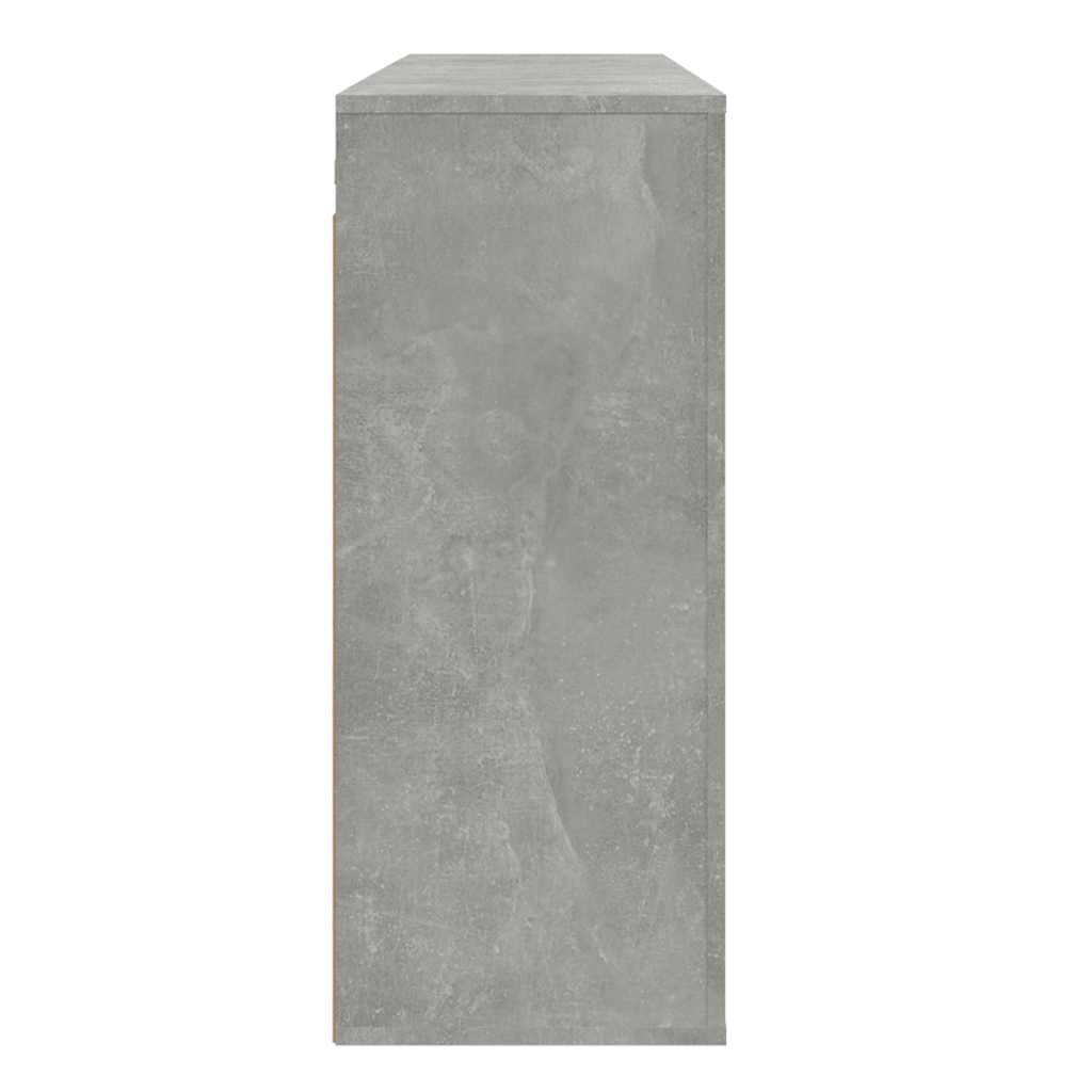 vidaXL Wall Cabinet Concrete Grey 80x33x80 cm Engineered Wood