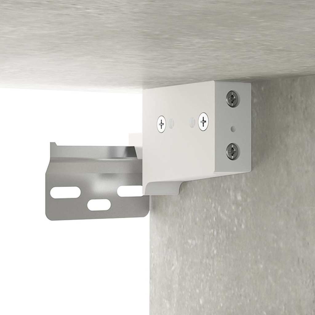 vidaXL Wall Cabinet Concrete Grey 80x33x80 cm Engineered Wood
