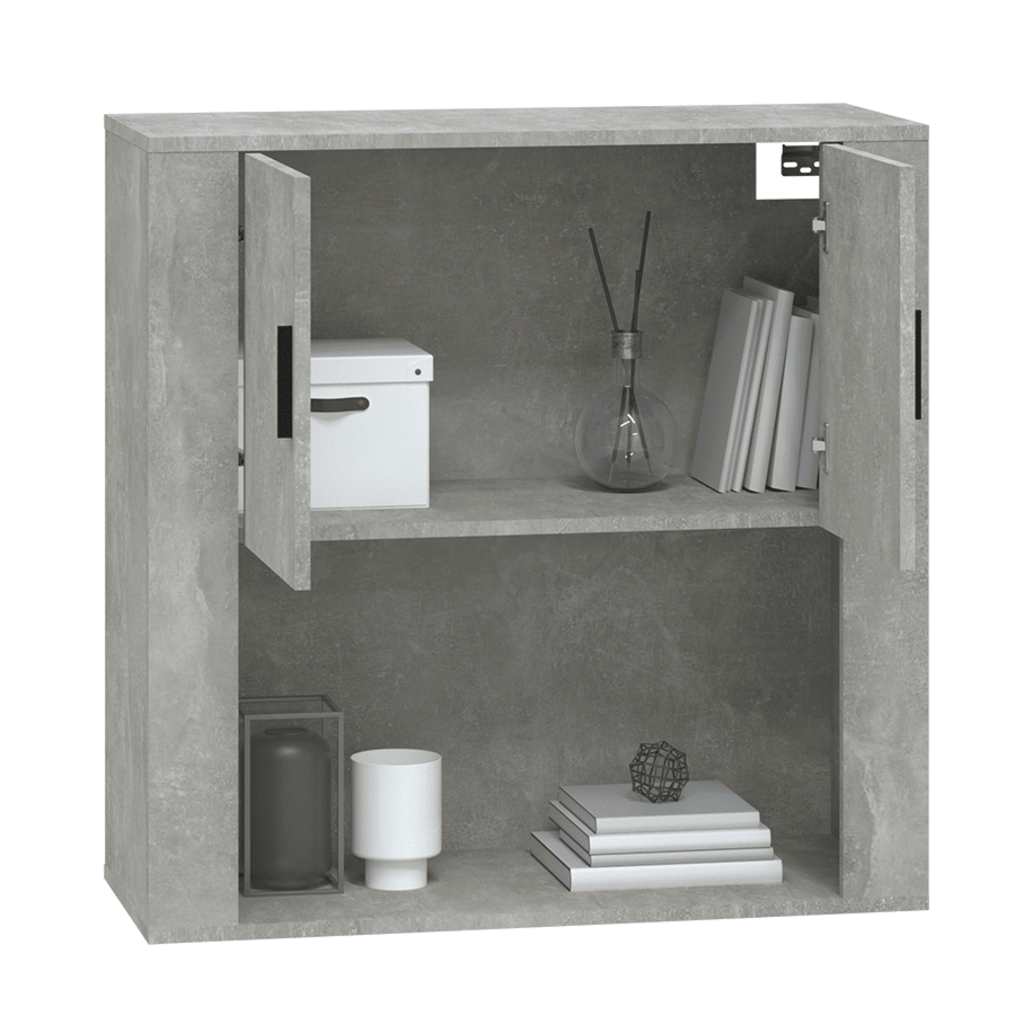 vidaXL Wall Cabinet Concrete Grey 80x33x80 cm Engineered Wood