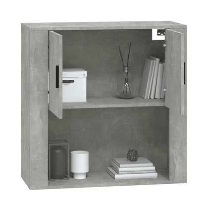 vidaXL Wall Cabinet Concrete Grey 80x33x80 cm Engineered Wood
