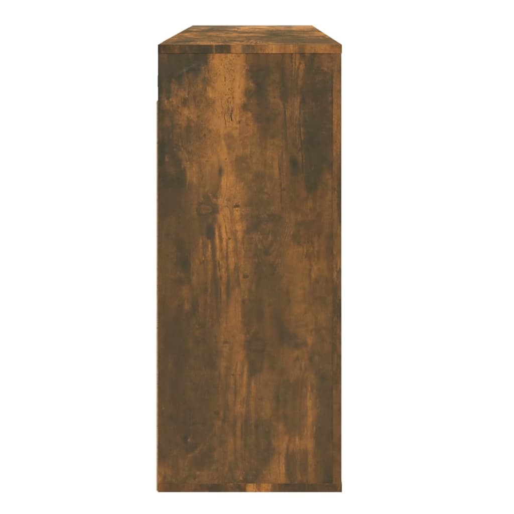 vidaXL Wall Cabinet Smoked Oak 80x33x80 cm Engineered Wood
