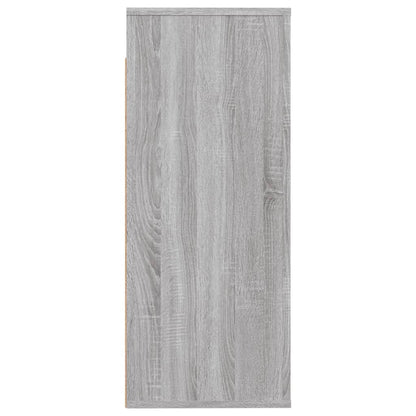 vidaXL Wall Cabinet Grey Sonoma 80x33x80 cm Engineered Wood