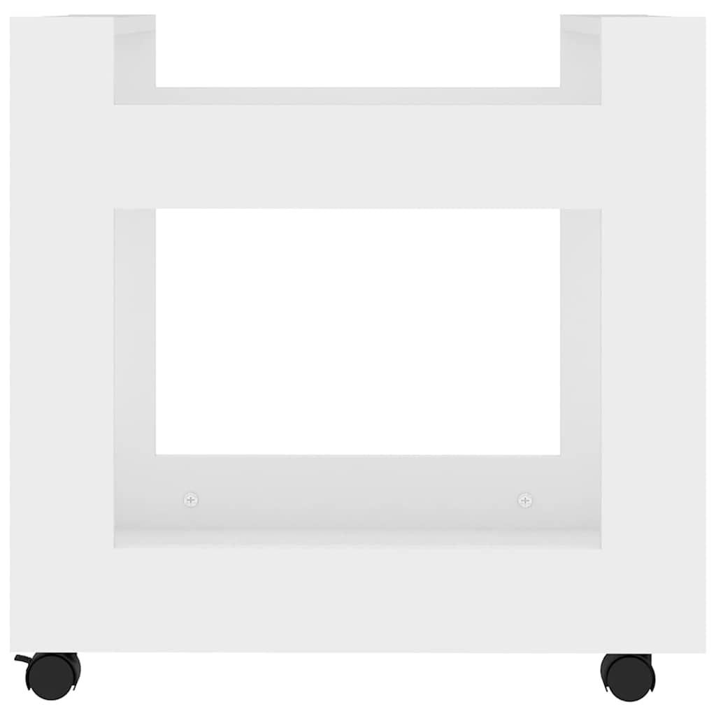 vidaXL Desk Trolley White 60x45x60 cm Engineered Wood