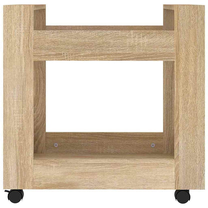 vidaXL Desk Trolley Sonoma Oak 60x45x60 cm Engineered Wood