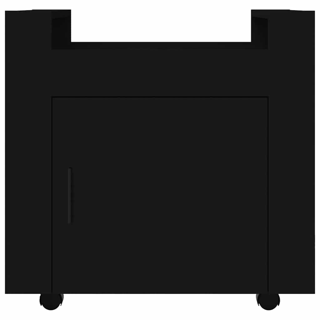 vidaXL Desk Trolley Black 60x45x60 cm Engineered Wood