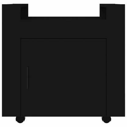 vidaXL Desk Trolley Black 60x45x60 cm Engineered Wood