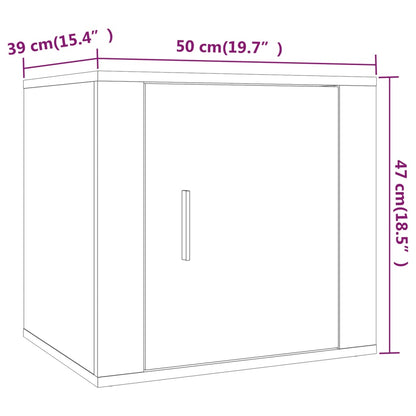 vidaXL Bedside Cabinets 2 pcs Concrete Grey 50x39x47 cm