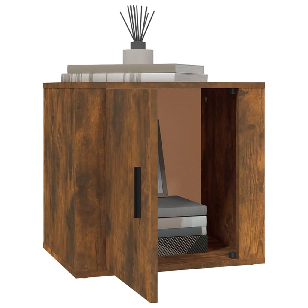 vidaXL Bedside Cabinets 2 pcs Smoked Oak 50x39x47 cm