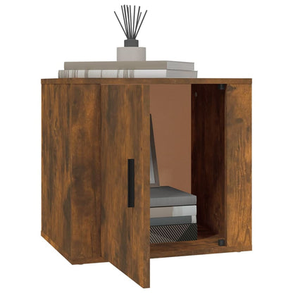 vidaXL Bedside Cabinets 2 pcs Smoked Oak 50x39x47 cm