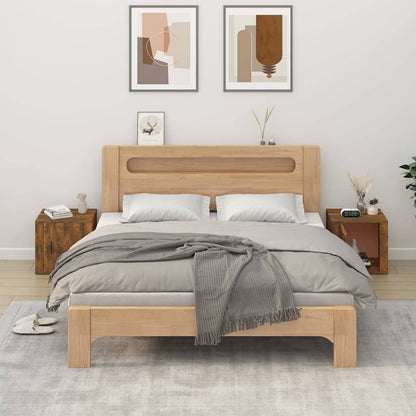 vidaXL Bedside Cabinets 2 pcs Smoked Oak 50x39x47 cm