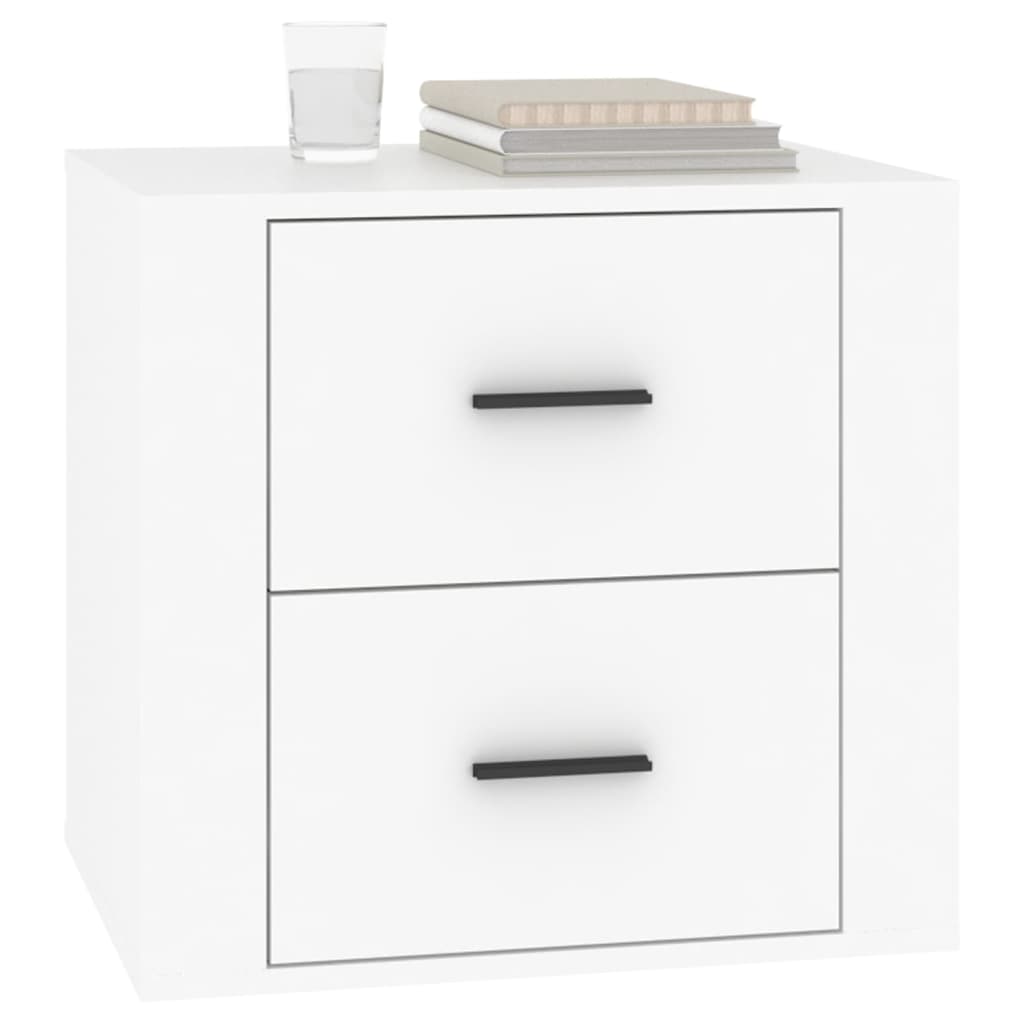 vidaXL Bedside Cabinet White 50x39x47 cm