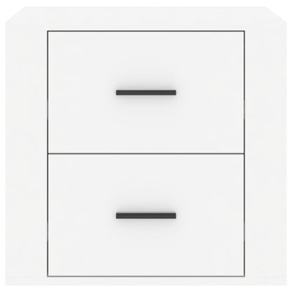 vidaXL Bedside Cabinet High Gloss White 50x39x47 cm