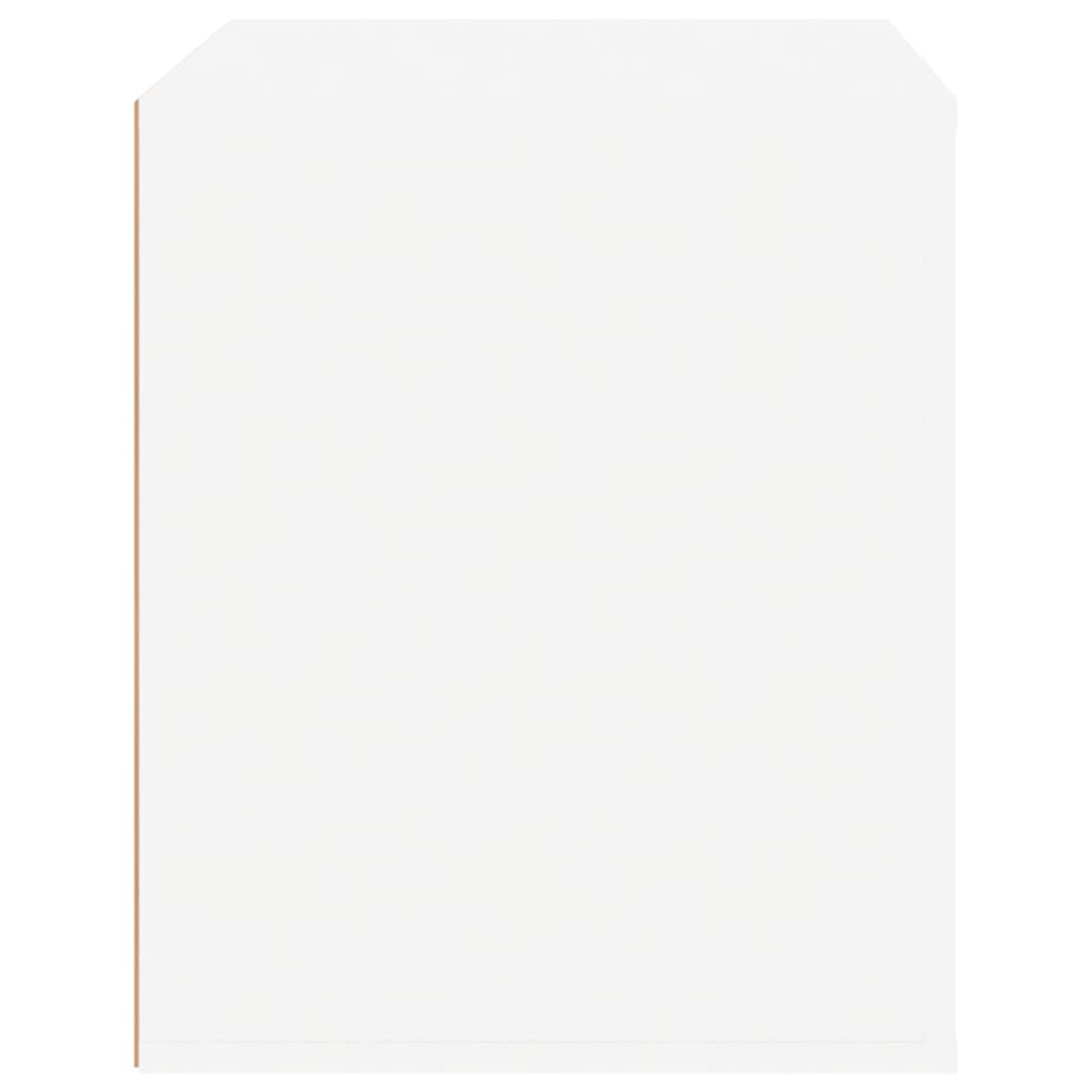 vidaXL Bedside Cabinet High Gloss White 50x39x47 cm