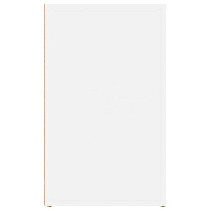 vidaXL Bedside Cabinet White 50x36x60 cm Engineered Wood
