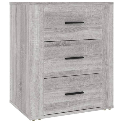 vidaXL Bedside Cabinet Grey Sonoma 50x36x60 cm Engineered Wood