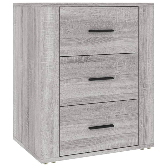 vidaXL Bedside Cabinet Grey Sonoma 50x36x60 cm Engineered Wood