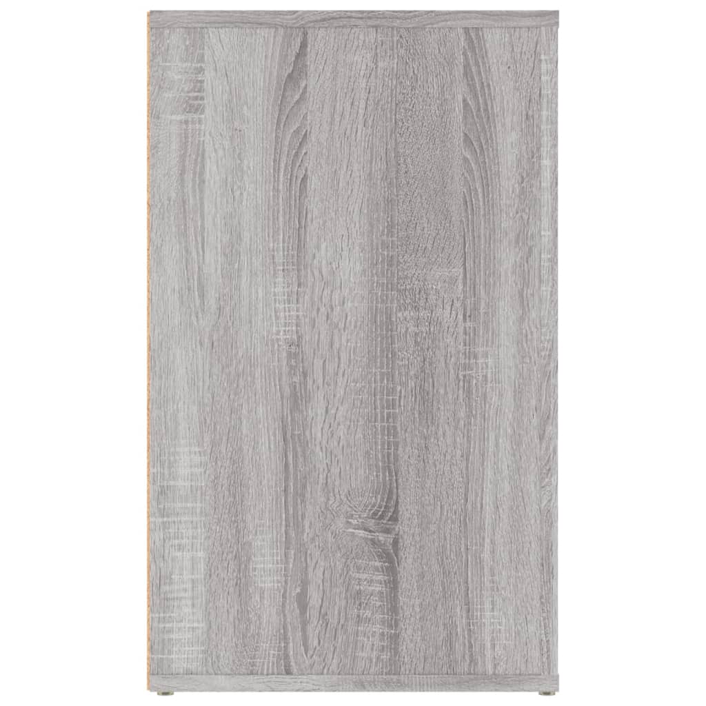vidaXL Bedside Cabinet Grey Sonoma 50x36x60 cm Engineered Wood