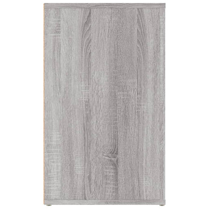 vidaXL Bedside Cabinet Grey Sonoma 50x36x60 cm Engineered Wood