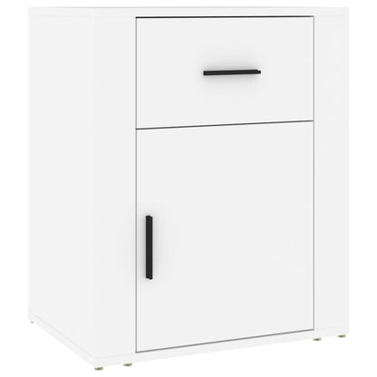 vidaXL Bedside Cabinet | White | Engineered wood | 50 x 36 x 60 cm