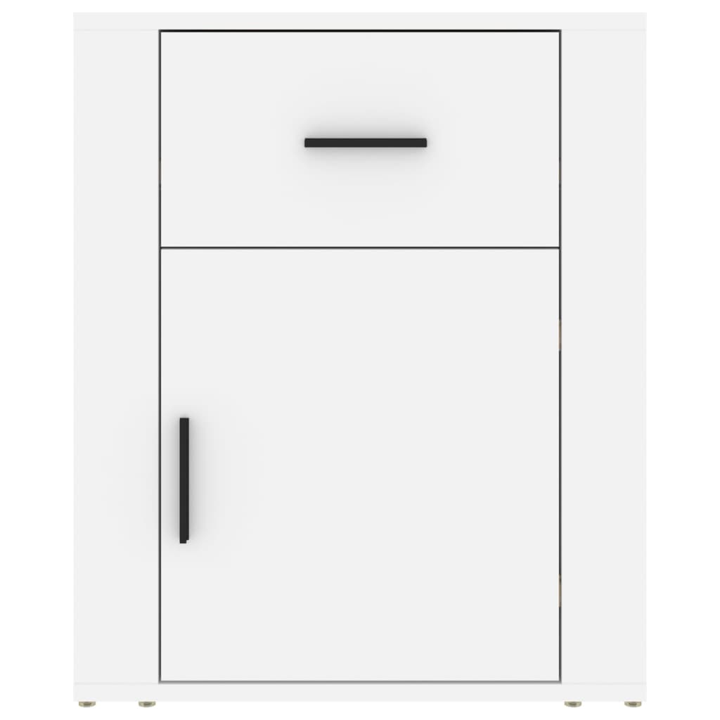 vidaXL Bedside Cabinet | White | Engineered wood | 50 x 36 x 60 cm