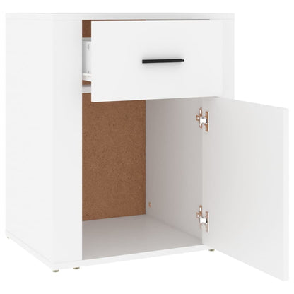 vidaXL Bedside Cabinet | White | Engineered wood | 50 x 36 x 60 cm