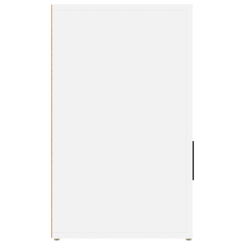 vidaXL Bedside Cabinet | White | Engineered wood | 50 x 36 x 60 cm