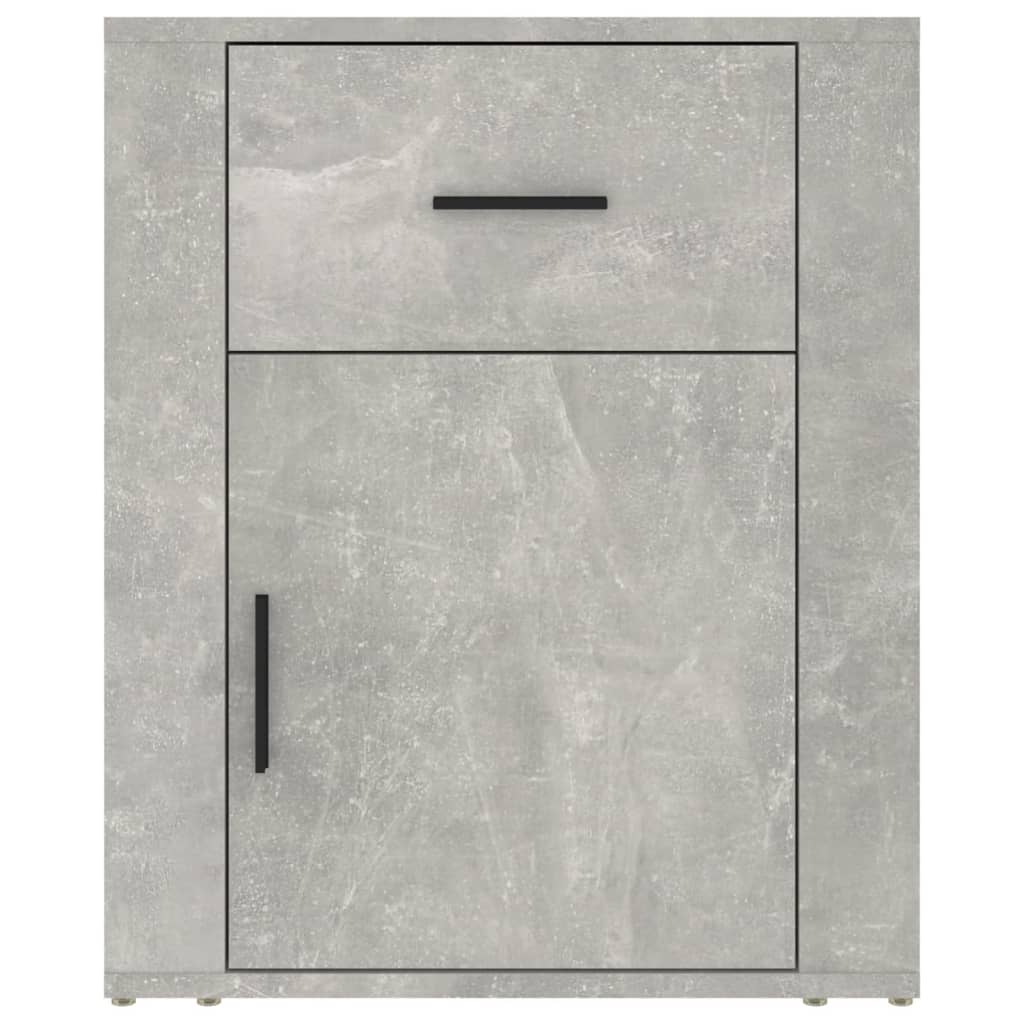 vidaXL Bedside Cabinet Concrete Grey 50x36x60 cm Engineered Wood