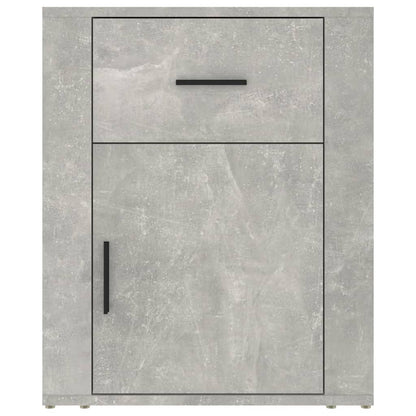 vidaXL Bedside Cabinet Concrete Grey 50x36x60 cm Engineered Wood